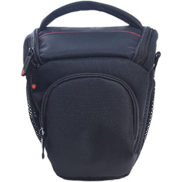 Водонепроникна сумка для камери FOSOTO з дощем.іком для DSLR/SLR Canon Sony Nikon Fujifilm. Сумісна з об'єктивом та спалахом. Чорна.