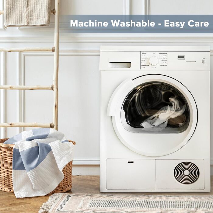 Шторка для душу Madison Park Spa Waffel з тканини, з покриттям 3M Scotchgard, 182.9 x 182.9 см, Бежевий