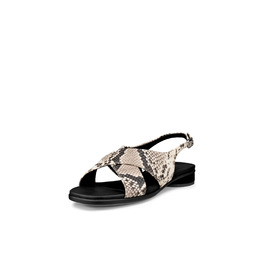 Босоніжки жіночі ECCO Sculpted Alba 25 Slingback, 40-41 EU, темно-глиняний колір, принт під змію