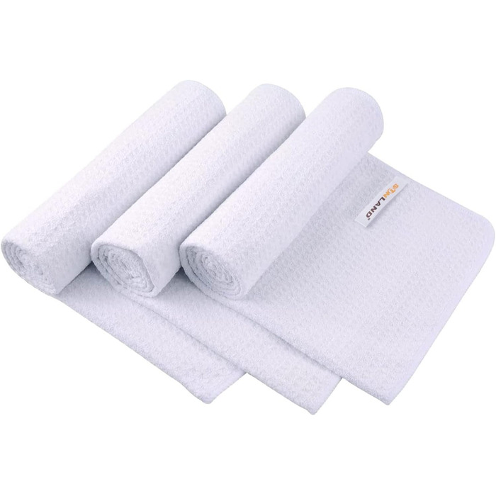 Рушник мікрофібри Sunland: спортивний, для подорожей, 40x80 см, ультрам'який, швидковисихаючий (білий)