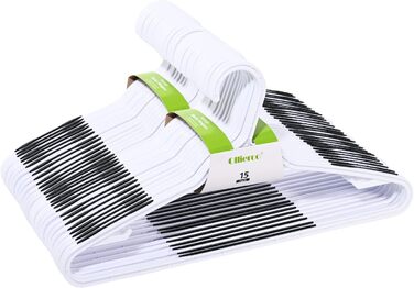 Плечики для одягу з пластику, гнучкі, неслизькі, 30 шт. (чорні)