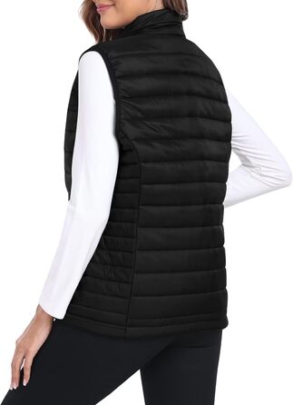 Легка жіноча жилетка MoFiz без рукавів: ідеальна для активного відпочинку, туризму та подорожей. Чорний колір, розмір M