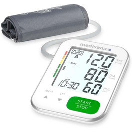 Тонометр на плече Medisana BU 565 з Bluetooth: точний вимір тиску та пульсу, пам'ять, великий дисплей, індикатор кольорами, виявлення аритмії