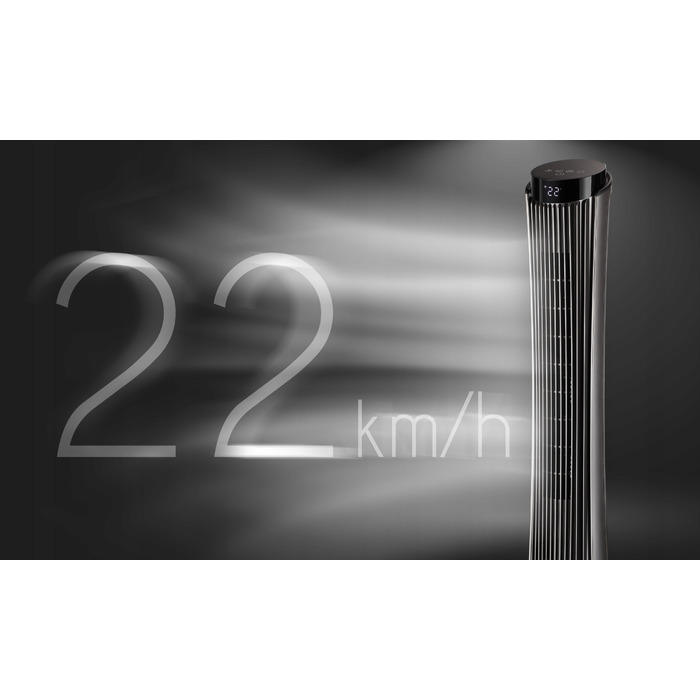 Колонний вентилятор Electo PureWind, чорний