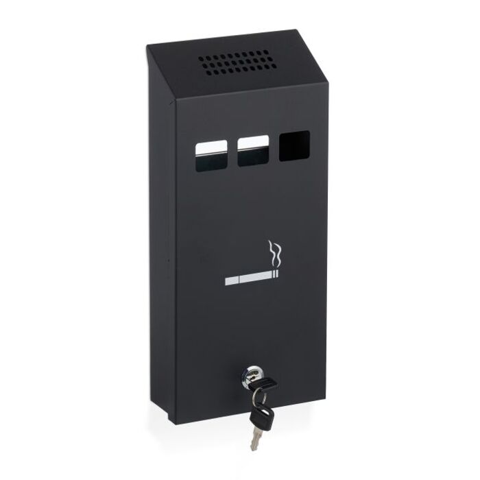 Relaxdays Black Wall-Mounted Cup Holder