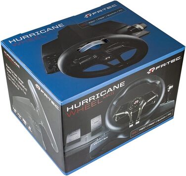 FRTEC HURRICANE MK II Руль для гонок з педалями та вбудованою секвенційною коробкою передач (сумісний з Playstation 4, Playstation 3, Switch та PC)