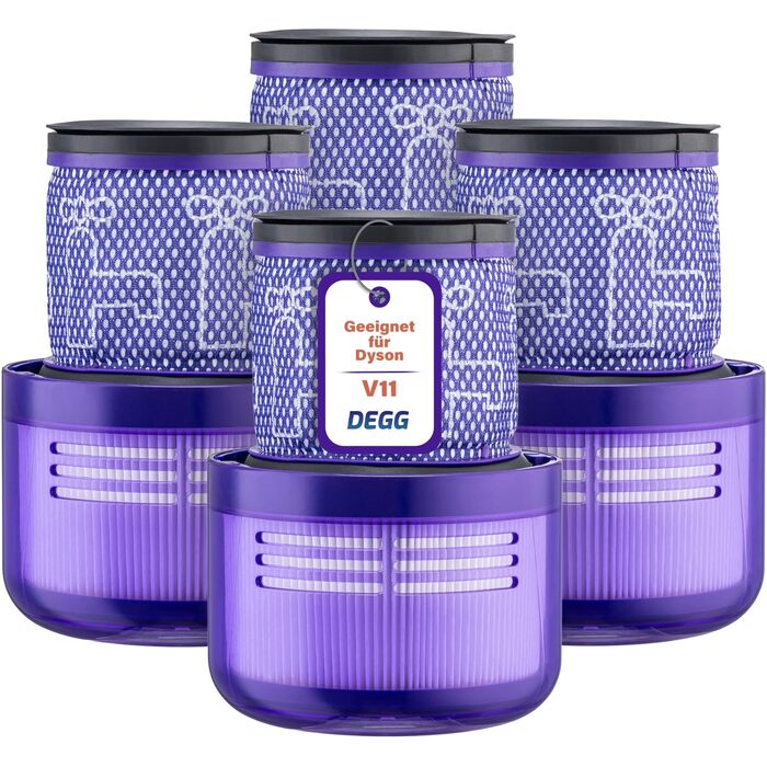 Фільтр HEPA для пилотяга Dyson V11 та V15, комплект 2 шт. — Замінний фільтр грубої очистки DEGG