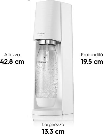 SodaStream AquaSpark Terra White - Набір 3 шт. (2 x 1л + 1 x 0.5л) + Цилиндр CO2 (60л)