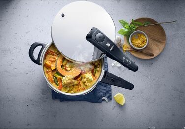 Скороварка WMF Perfect One Pot 4,5 л індукційна, нержавіюча сталь, 2 режими, знімна ручка, велике сигнальне вікно