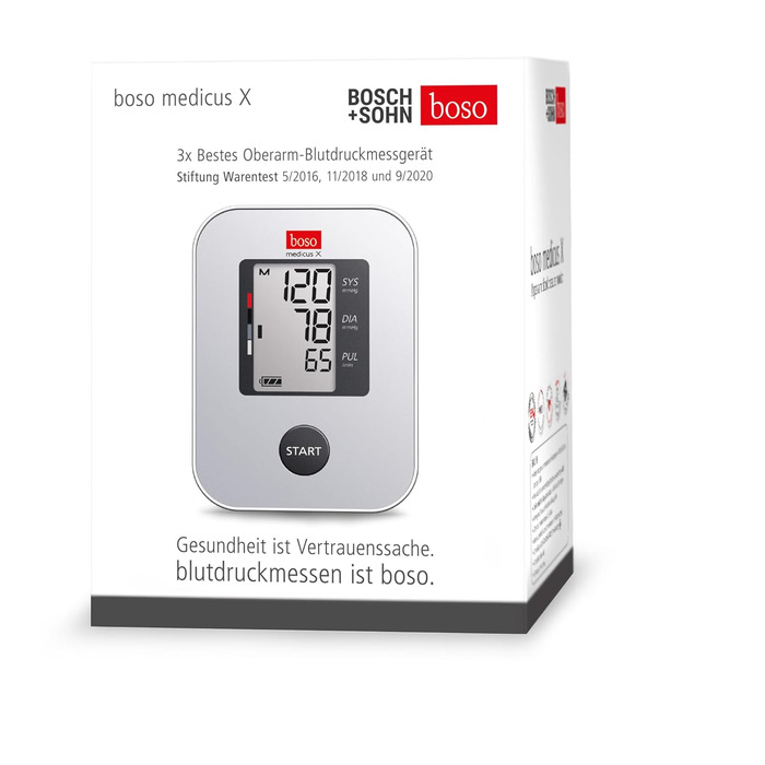 Тонометр BOSO medicus X - автоматичний тонометр для вимірювання артеріального тиску, 1 шт.