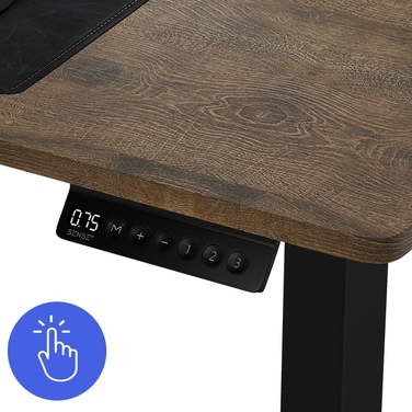 Електричний стіл для роботи Sense7 Nojo 120x60 см, регулювання висоти 72-118 см, дуб