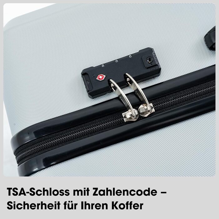 Набір валіз, багажний набір, роликові валізи, дорожній набір валіз 5шт, ABS пластик, TSA замок, містить 1 сумку та 1 косметичку, 4 колеса, телескопічна ручка з алюмінію (рожеве золото) (темно-сірий)