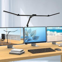 LED настільна лампа EPABINA 3000 люменів з кліпсою, 36W, диммування, денне світло, поворотна, для монітора 120 см, автоматичне підсвічування столу, для малювання