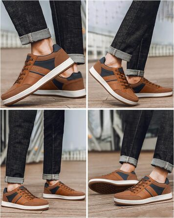 Чоловічі кросівки для відпочинку та ходьби: легкі, дихаючі, розмір 41-46 EU (43 EU), колір коричневий