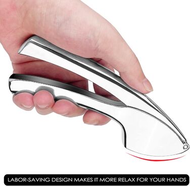 Пресс для часнику Fousenuk, не потребує очищення, зручний у використанні та легкий у чищенні, з цинкового сплаву