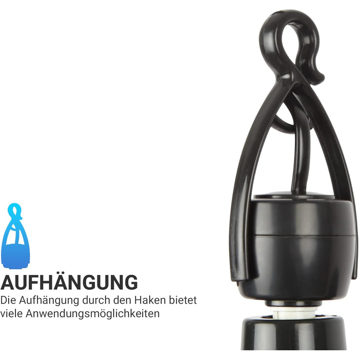 Мобільний стельовий вентилятор Bestlivings, білий, діаметр 40 см, 5м кабель, з вимикачем, 220V-240V, 5W