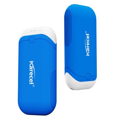 Електричні грілки для рук Karecel 2 шт. - USB перезаряджувані, 10000mAh, для кемпінгу, гольфу, на вулицю (блакитні)