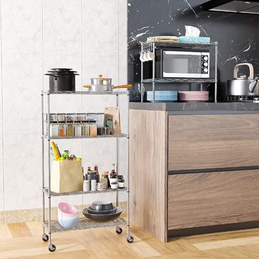 Himimi Regal - Freistehendes Metallregal mit 6 Ablagen