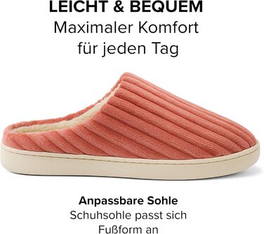 Домашні тапочки для чоловіків та жінок – надзвичайно м'які сліпони для дому – ультралегкі, неслизькі та зручні м'які тапочки – зимові домашні тапочки 37 EU Рожевий
