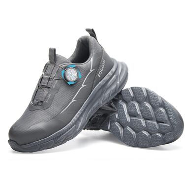 Черевики робочі чоловічі S3 з металевим носком, Explorer 3.0. Легкі, спортивні, зручні, дихаючі, з поворотним закриттям. (39 EU, A267 Сірий)