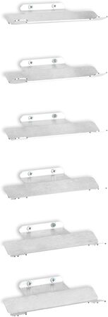 Настінна полиця для вина з нержавіючої сталі на 6 пляшок – стильна підвісна полиця для кухні та бару