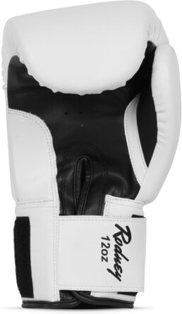 Боксерські рукавички BENLEE з екошкіри Rodney (білий/чорний, 10 oz)