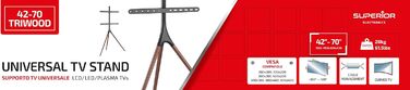 Підставка для телевізора Superior Electronics SUPSTV012, 42-70 дюймів, VESA 200x200 - 600x400