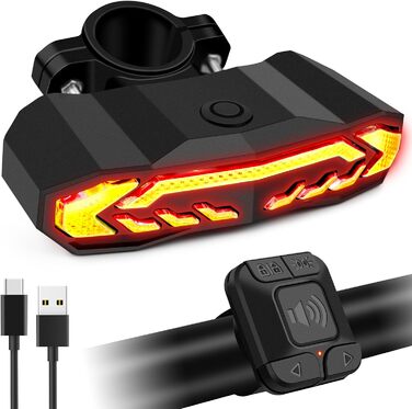 NineLeaf Велосипедна сигналізація з пультом, бездротова, USB-зарядка, антивандальна, водонепроникна, 110 дБ, для велосипеда, мотоцикла, мопеда, скутера