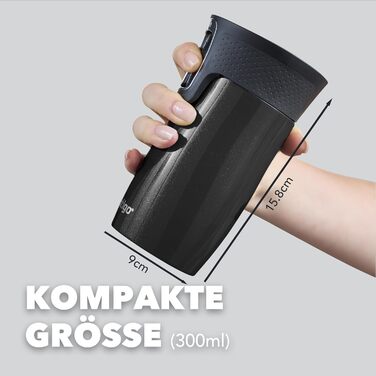 Термокружка Contigo West Loop Autoseal з нержавіючої сталі, 300 мл, Licorice