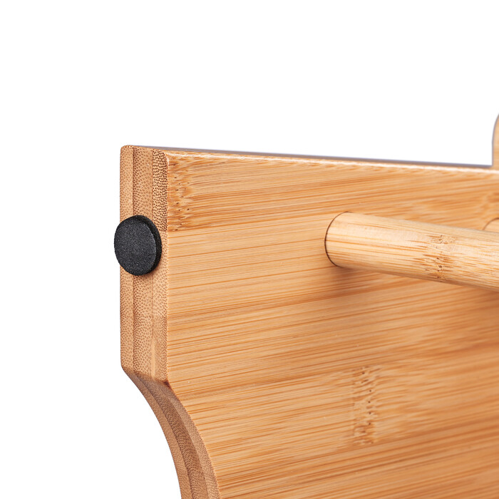 Relaxdays Bamboo Footstool with Handle