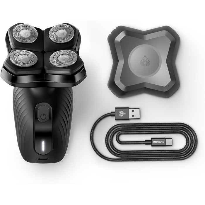 MANSCAPED® The Dome Shaver™ Plus - Електричний голкострум для тіла чоловічий, USB-C, SkinSafe® та FlexAdjust