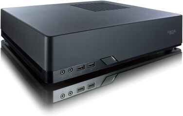 Комп'ютерний корпус Fractal Design Node 804 - компактний, з високою продувністю, модульна внутрішня структура, 3 вентилятори Fractal Design Silent R2 120mm, підтримка водяного охолодження, USB 3.0, бокова панель з вікном (804, Чорний)