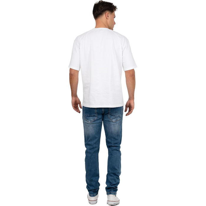 Чоловічі джинси Cipo & Baxx: блакитні джинси з еластаном, 5 кишень, контрастна вишивка (42W/32L)