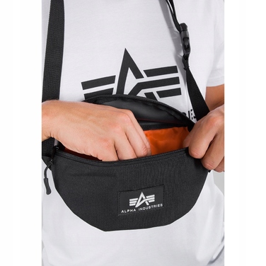 Поясна сумка Alpha Industries Rubber, чорна