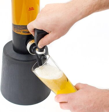 XXL Drinks Column Beer Column Beer Tower Party Beer Dispensing Column with Tap (3.5 Liters)