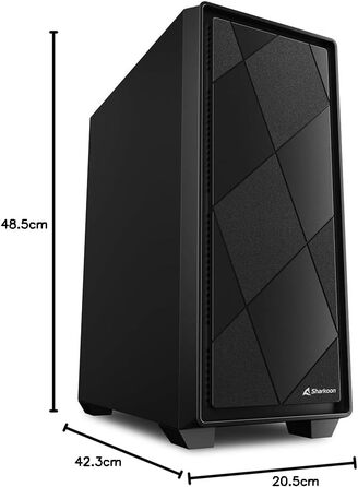Sharkoon VS8 Midi Tower USB 3.0 Negra - корпус для ПК, чорний