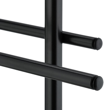 Relaxdays Black Towel Rack with 3 Bars