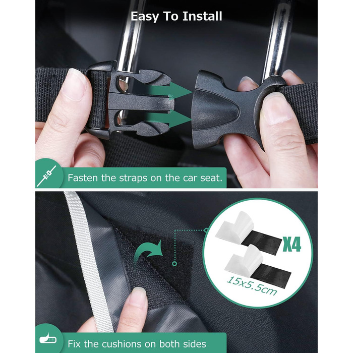 Захист для багажника автомобіля Oasser для собак з боковими та захистом краю вантажного отвору, універсальний, водонепроникний, стійкий до подряпин, нековзний, килимок для багажника