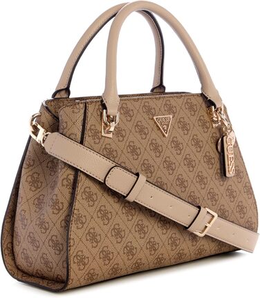 Сумка жіноча GUESS Noelle II Luxury Satchel Latte Logo - оригінальна сумка через плече