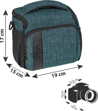 Захисний фільтр для камери PEDEA SLR з дисплеєм (L, Petrol) - Olympus, Canon, Nikon, Panasonic