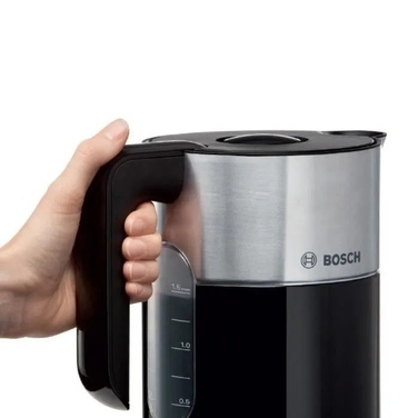Електричний чайник Bosch TWK8613P, 2400 Вт, 1,5 л, чорний