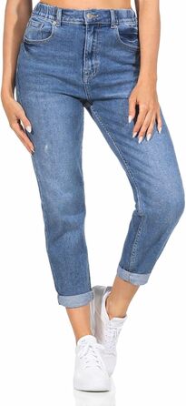 Джинси жіночі Hailys Mom Jeans з високою талією, блакитні, розмір XL