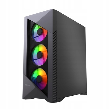 Корпус Gembird Fornax 900 ARGB Midi Tower, чорний
