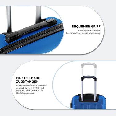 Чохол-валіза Beibye з кодовим замком, 4 колеса (чорний, смарагдово-синій), набір валіз