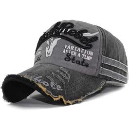Чоловіча кепка бейсболка CheChury Vintage Snapback, чорна, регульована, для спорту та відпочинку