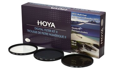 Набір фільтрів Hoya Digital (58mm): поляризаційний, ND (NDx8), UV та HMC-C