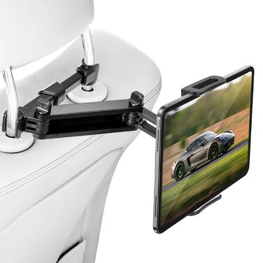 Тримач для планшету Carehabi в авто: універсальний, висувний, для iPad, Samsung Tab, Switch, Fire HD та інших пристроїв 4-12.9 дюймів