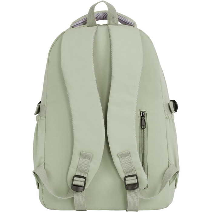 Шкільний рюкзак FIORETTO для підлітків та жінок. Водостійкий, легкий, з відділенням для ноутбука 14 дюймів. Зелений колір.