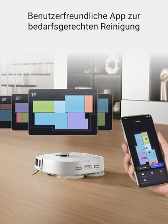 Робот-пилосос Eureka J12 Ultra з функцією миття, самостійне порожнення, прання та сушка, потужність 5000Pa, обертова функція миття, Dual-LiDAR навігація, 3D уникнення перешкод