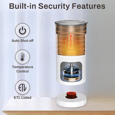 SIMPLETASTE Електричний спінювач молока 4-в-1: нагрів, спінювання гарячого/холодного молока, автоматичне вимкнення, білий